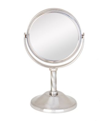 Zadro Two-Sided Mini Vanity Swivel Mirror with 3x Magnification