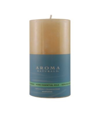 Fragrance Net Aroma Naturals Meditation Aromatherapy Pillar Candle