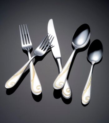 Yamazaki® Golden Wave 5-pc. Flatware Set
