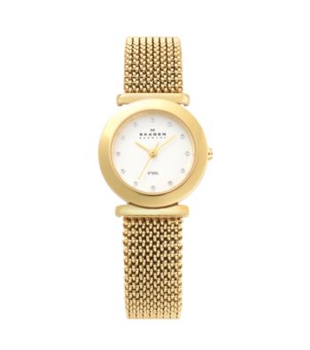 Skagen Denmark Stretch Mesh Watch - Gold