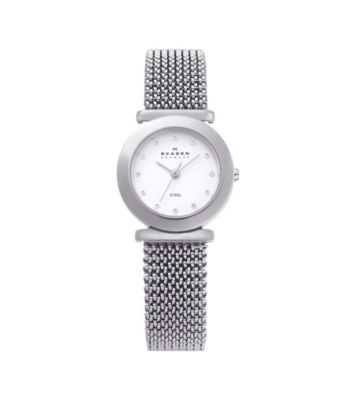Skagen Denmark Women's Silver Stretch Mesh Watch