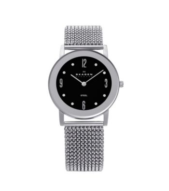 Skagen Denmark Women's Silver Stretch Mesh