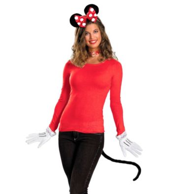 Red Minnie Mouse Adult Costume Kit