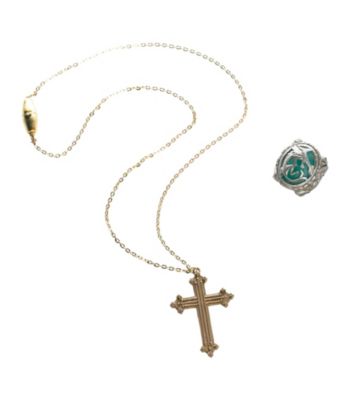 Pirates of the Caribbean 4: On Stranger Tides - Child's Angelica Cross Necklace And Ring