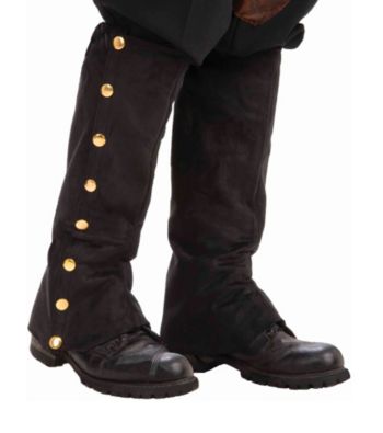 Steampunk Male Adult Black Spats