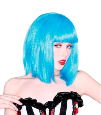 Blue Beehive Adult Wig