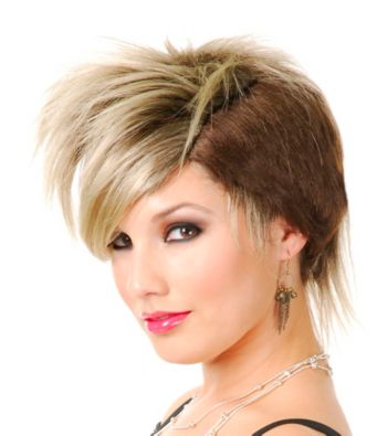 The Punk Rocker Synthetic Adult Wig