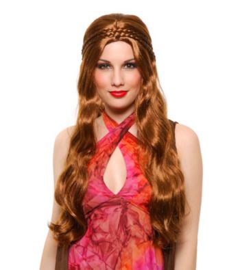 Brown Flower Child Synthetic Adult Wig