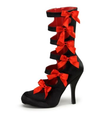 Burlesque Satin Adult Boots