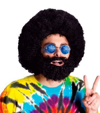 Truckin'- Synthetic Adult Wig and Beard Set