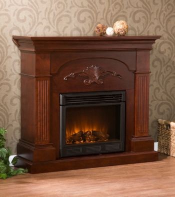 Holly & Martin™ Salerno Mahogany Electric Fireplace