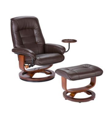 Holly & Martin™ Hemphill Brown Recliner & Ottoman
