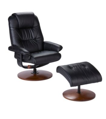 Holly & Martin™ Parrish Black Recliner and Ottoman