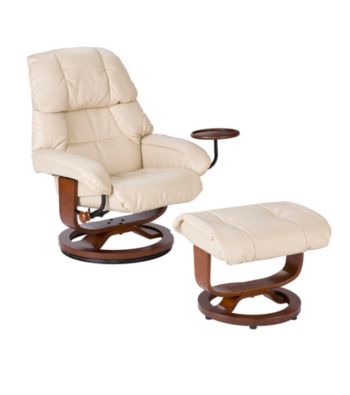 Holly & Martin™ Canyon Lake Taupe Recliner and Ottoman