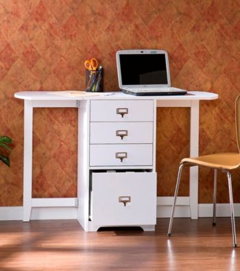 Holly & Martin™ Paige White Fold-Out Organizer & Craft Desk
