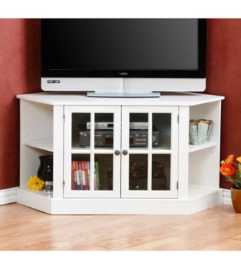 Holly & Martin™ White Parkridge Corner Media Stand