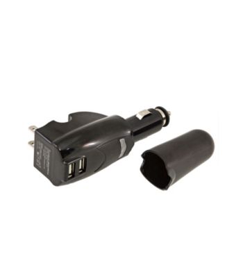 PC Treasures Dual USB 1.5-Amp Car/Wall Charger