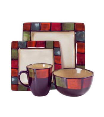 American Atelier Hopscotch 16-pc. Dinnerware Set