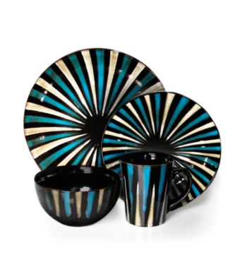 American Atelier Stripes 16-pc. Dinnerware Set
