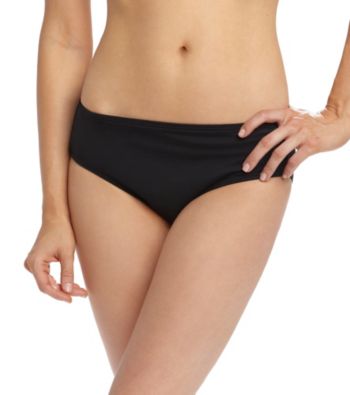 Coco Reef® Black Solids High Waist Swimwear Bottoms