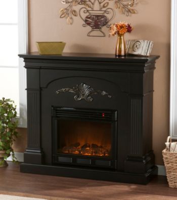 Holly & Martin™ Salerno Electric Fireplace-Black