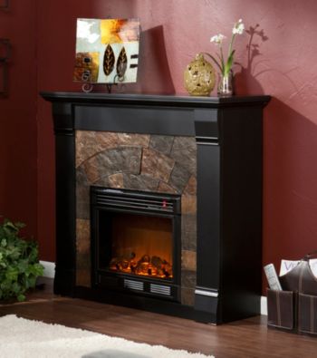 Holly & Martin™ Underwood Electric Fireplace-Black