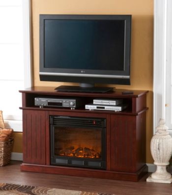 Holly & Martin™ Fenton Media Electric Fireplace-Cherry