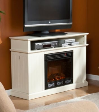 Holly & Martin™ Fenton Media Ivory Electric Fireplace