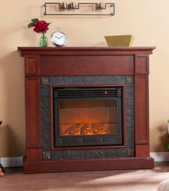 Holly & Martin™ Tavola Electric Fireplace-Cherry