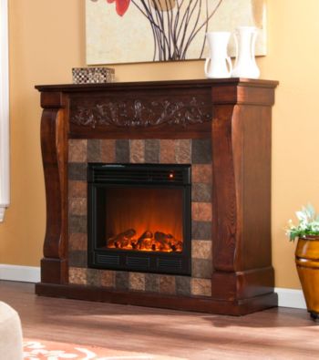 Holly & Martin™ Calgary Electric Fireplace-Espresso