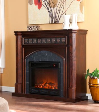 Holly & Martin™ Belton Electric Fireplace-Espresso