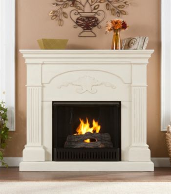 Holly & Martin™ Salerno Gel Fireplace-Ivory