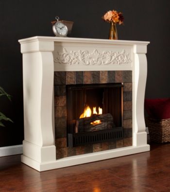 Holly & Martin™ Calgary Gel Fireplace-Ivory