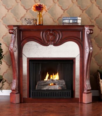 Holly & Martin™ Burbank Gel Fireplace-Cherry