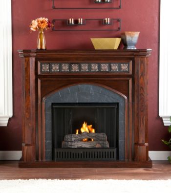 Holly & Martin™ Belton Gel Fireplace-Espresso