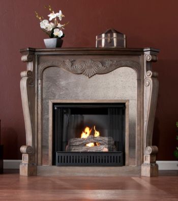 Holly & Martin™ Oakhurst Gel Fireplace-Burnt Oak