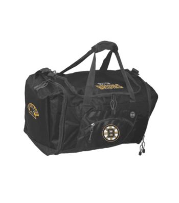 TNT Media Group Boston Bruins Black Roadblock Duffel Bag