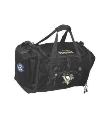 TNT Media Group Pittsburgh Penguins Black Roadblock Duffel Bag