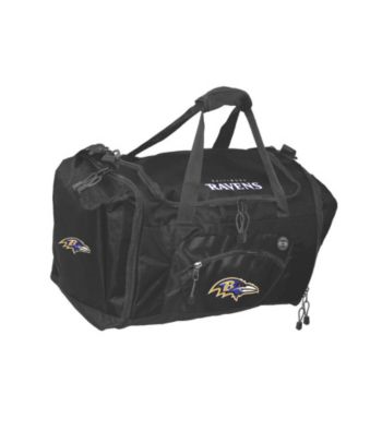 TNT Media Group Baltimore Ravens Black Roadblock Duffel Bag