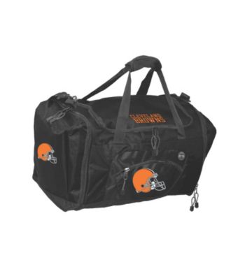 TNT Media Group Cleveland Browns Black Roadblock Duffel Bag