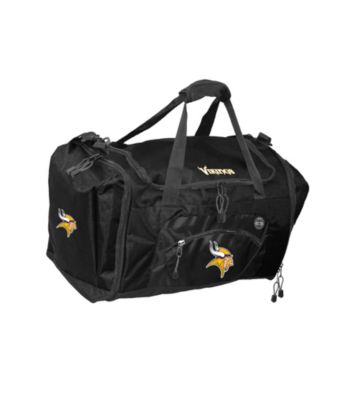 TNT Media Group Minnesota Vikings Black Roadblock Duffel Bag