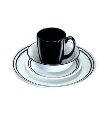 Corelle® Livingware 16-pc. Brilliant Black Beads Dinnerware Set