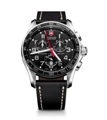 Victorinox® Swiss Army® Men's Chrono Classic XLS Watch - Black Leather