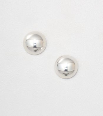 Napier® Silvertone Post Bead Button Earrings