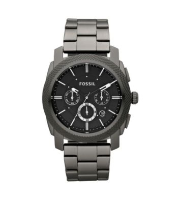 Fossil® Men's Machine Stainless Steel Smoke Watch