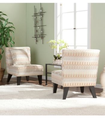 Holly & Martin™ Pair of Chappell Hill Clapton Jade Accent Chairs with Decorative Pillows