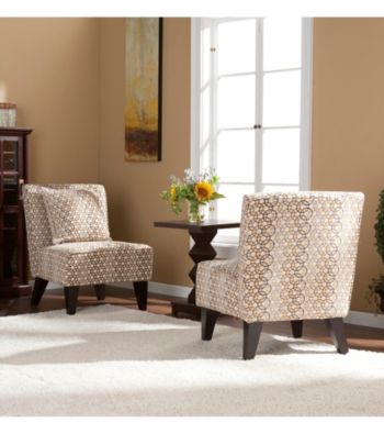Holly & Martin™ Pair of Chappell Hill Accents Chairs with Coordinating Pillows