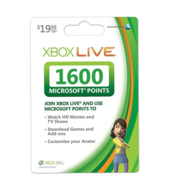 Xbox 360® Live 1600 Points