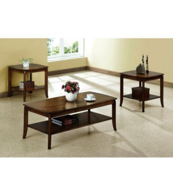Monarch Walnut Solid Top Occasional Table Collection