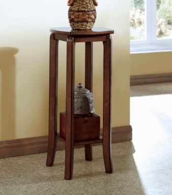 Monarch Walnut Solid Top Plant Stand